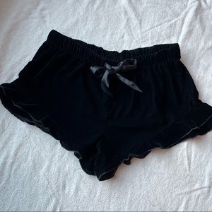 Victoria’s Secret Velvet Ruffle PJ Shorts